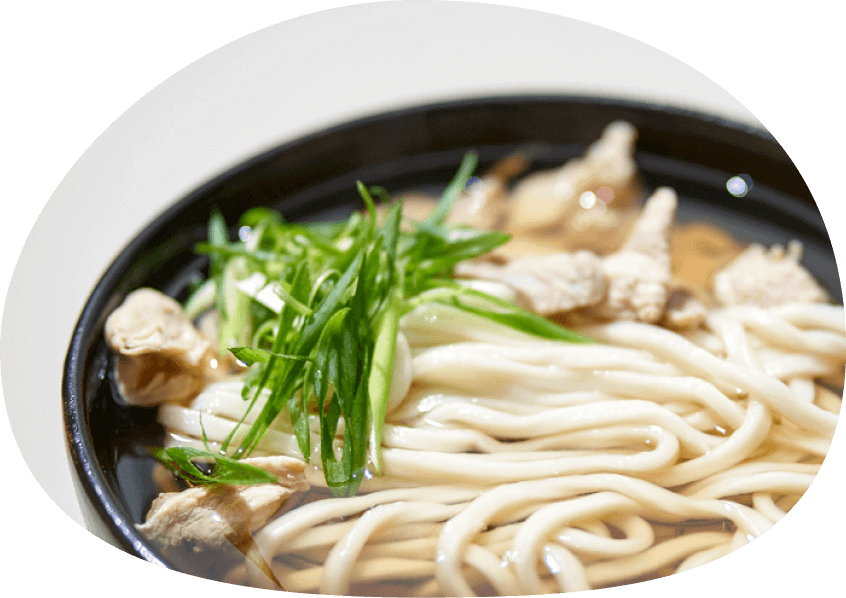 おおいた冠地鶏 うどん